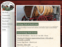 Tablet Screenshot of heritageparkofnorthiowa.com